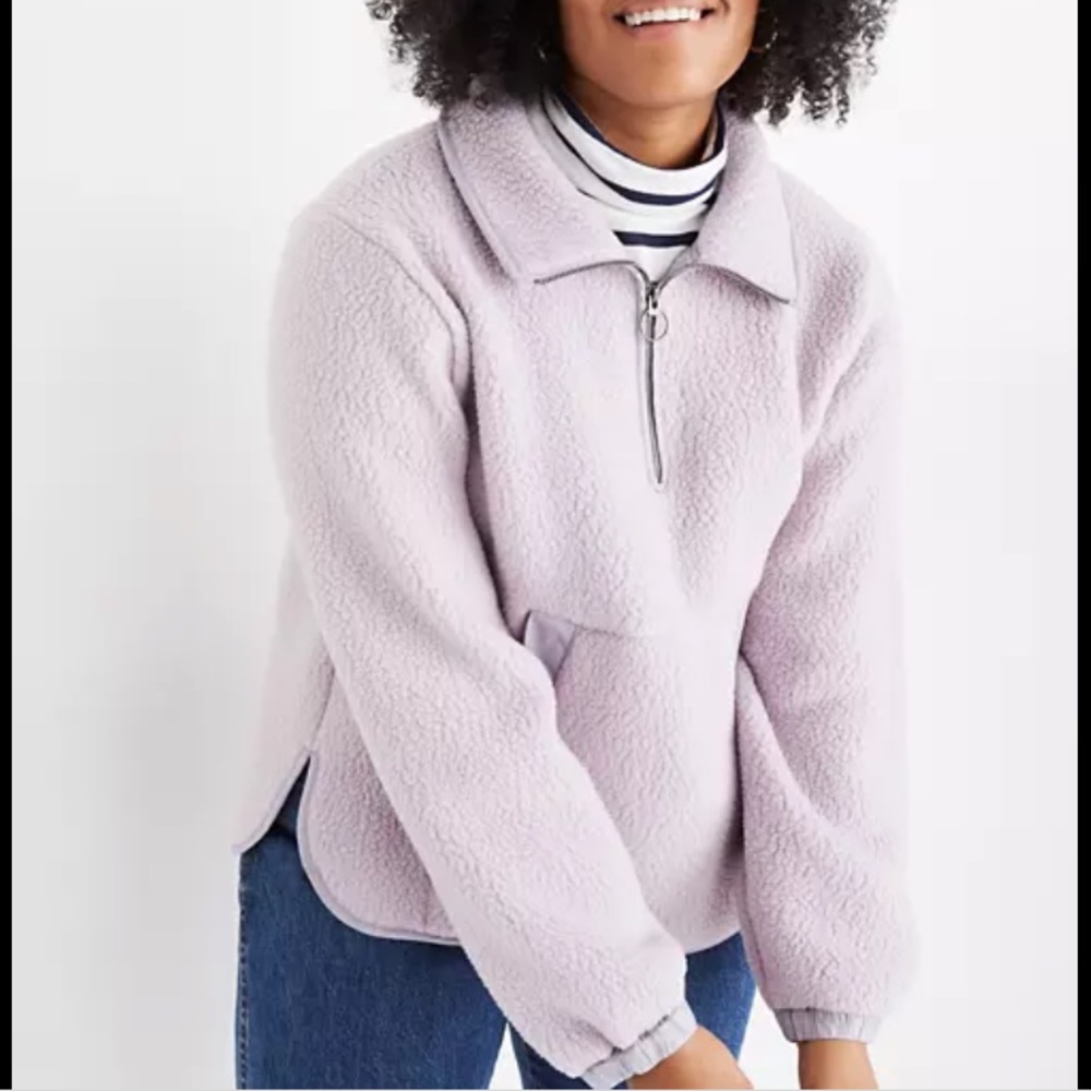 Madewell Fleece Popover Jacket